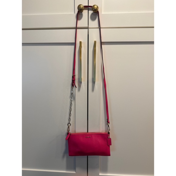 Hot Pink COACH  Small Cross Body Purse - Picture 2 of 9